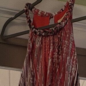 Abstract Print Maxi Dress